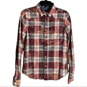 XR XRAY Jeans Plaid Button down Shirt S